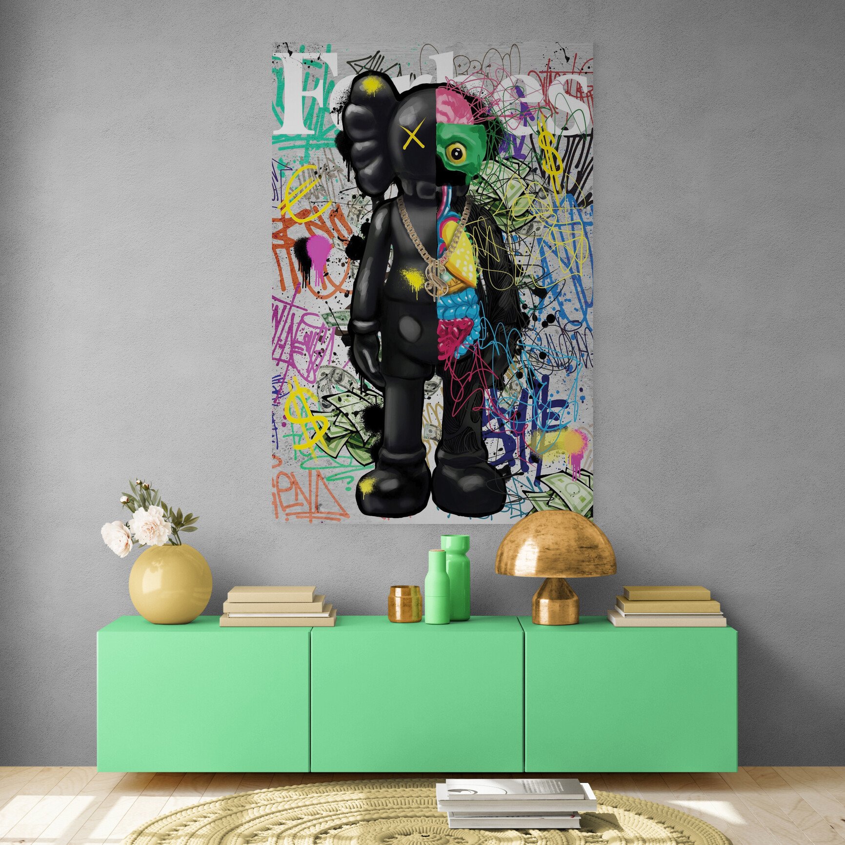 Colorful_living_room_cabinet