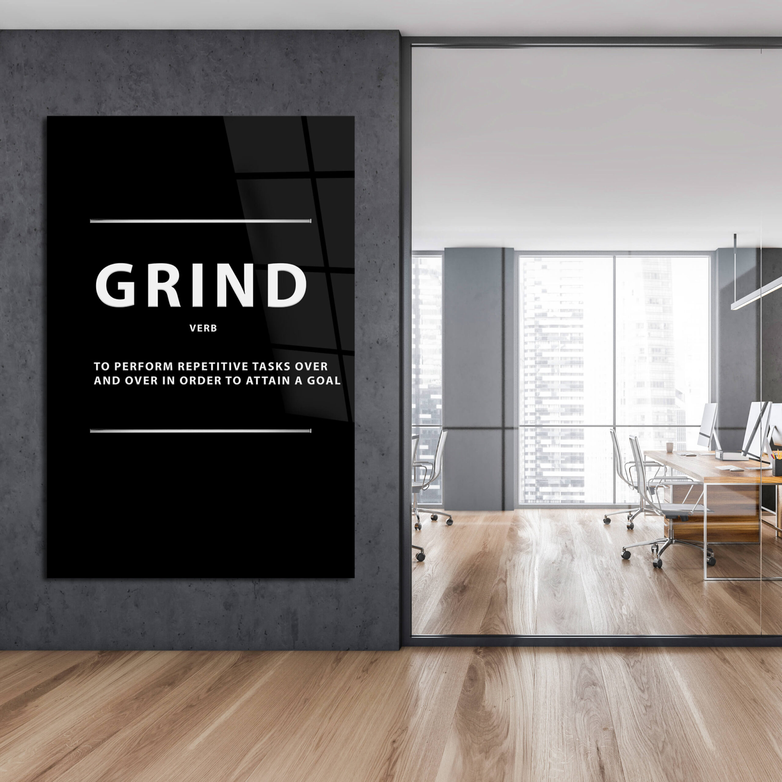 Meaning Of Grinding Art: Canvas Prints, Frames & Posters